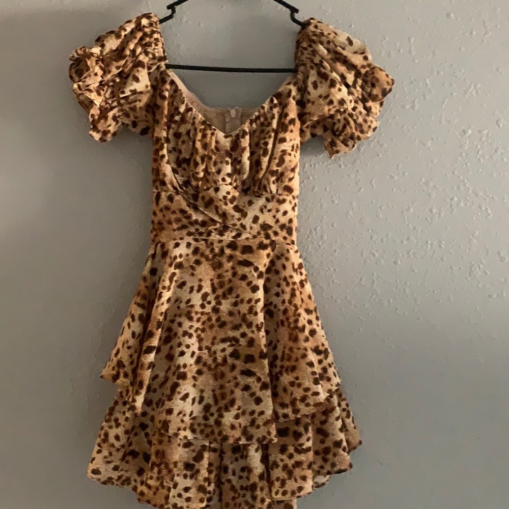 Cheetah print romper
